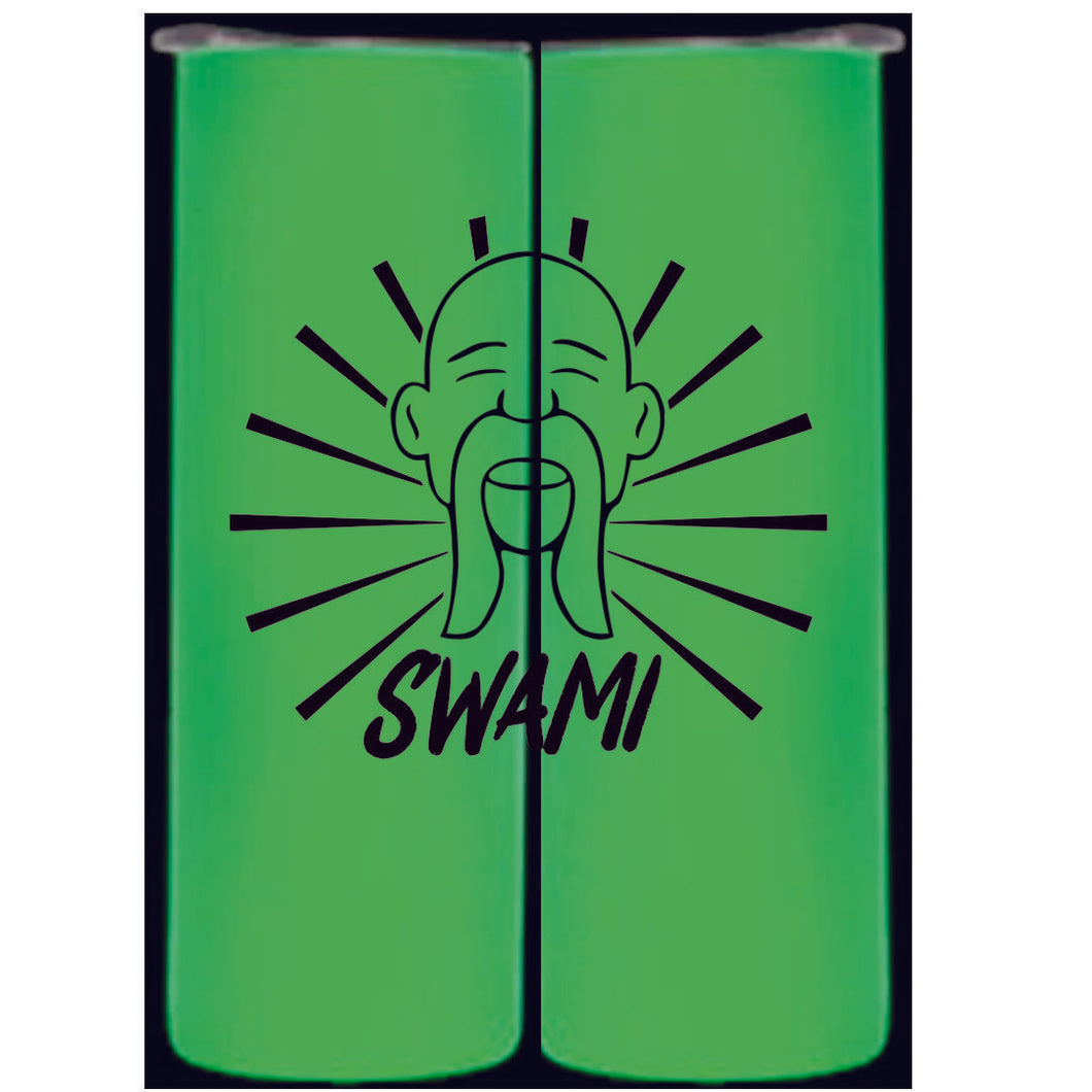 20oz Glow In The Dark Swami White to Green Travel Mug